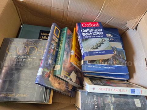 10 boxes of used schoool library books