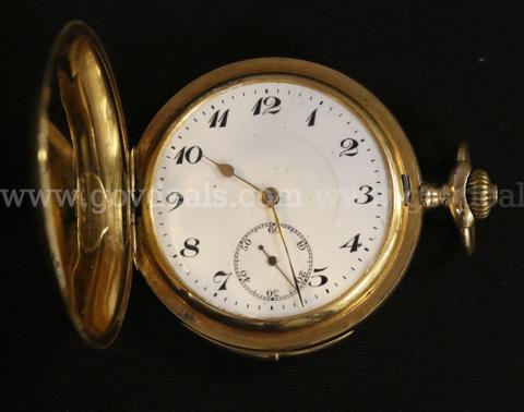18k Yellow Gold Swiss Made Minute Repeater Pocket Watch, Running - 107.1 Grams
