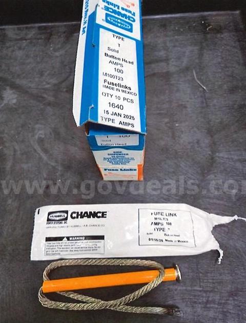 Hubbell Type T Fuse Links, 100 Amp, Model M100T23, 23" Length, qty 467