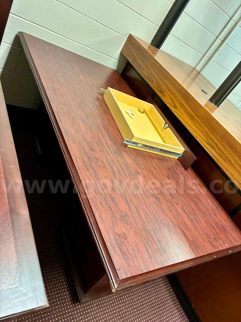Lot of Three (3) Wood Desks