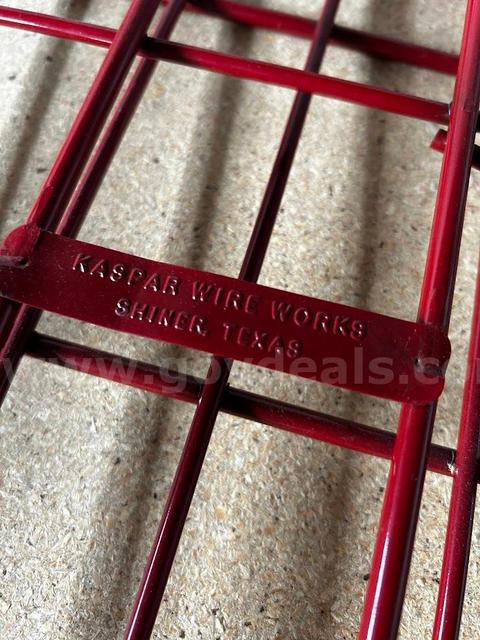 Metal red advertising stand