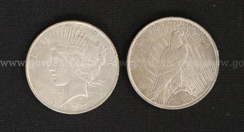 20 Silver U.S. Peace Dollar Coins