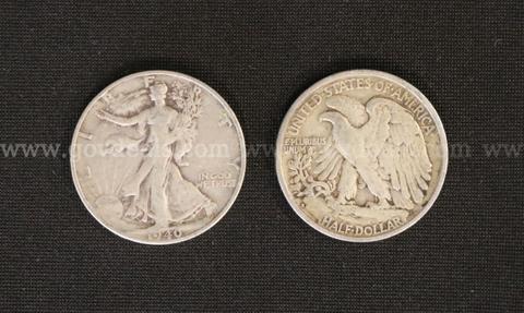 65 Silver U.S. Walking Liberty Half Dollar Coins