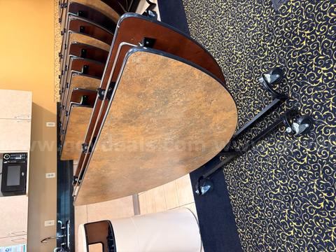 60 inch round folding tables on wheels
