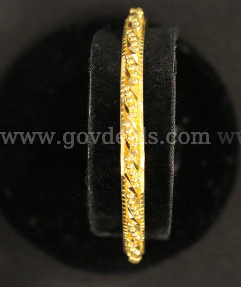 22K Yellow Gold Slip-On Bangle Bracelet, 18.7 Grams