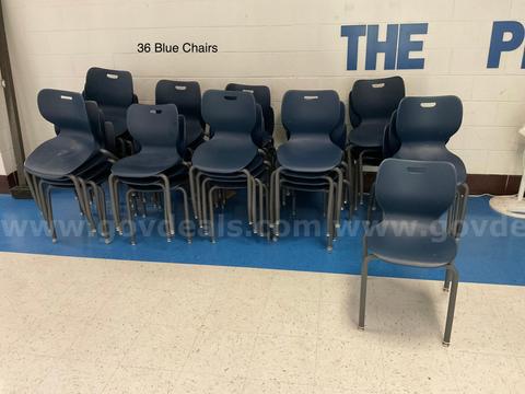 36 Blue Chairs