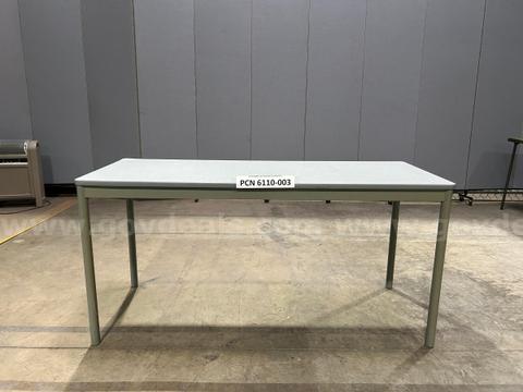 Table, Display, Wood-Top, Metal Frame