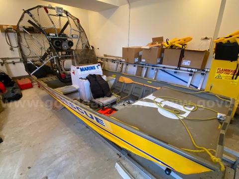 Police Rescue Boat w/ Trailer