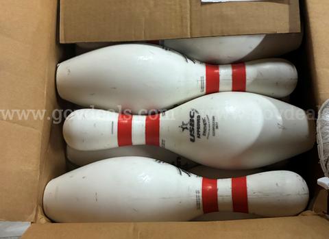 BOWLING PINS, BOX / SHOOTING / ARTS AND CRAFTS / GAMES