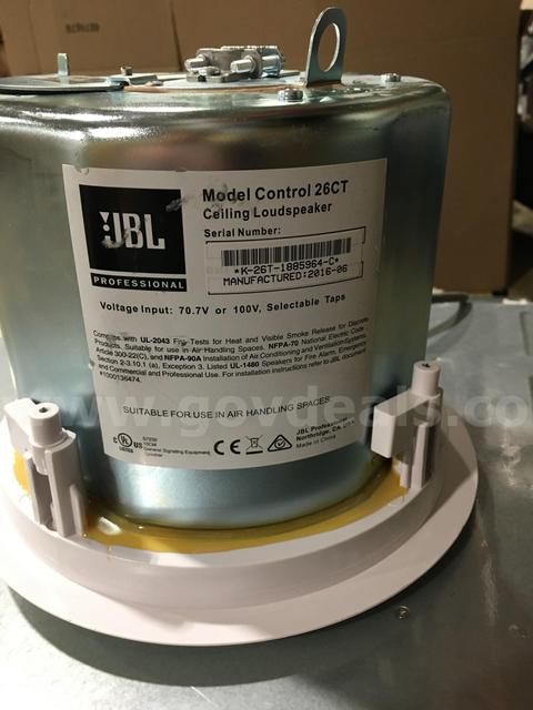 LOT OF 10 JBL CEILING LOUDSPEAKER 26CT