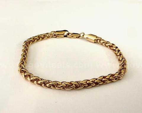 Beautiful, Ladies, 7 Inch, Snake Bracelet, Real 24k Gold Plated