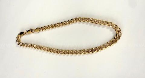 Beautiful, Ladies, 24k Gold, 10 Inch, Cuban Link Ankle Bracelet