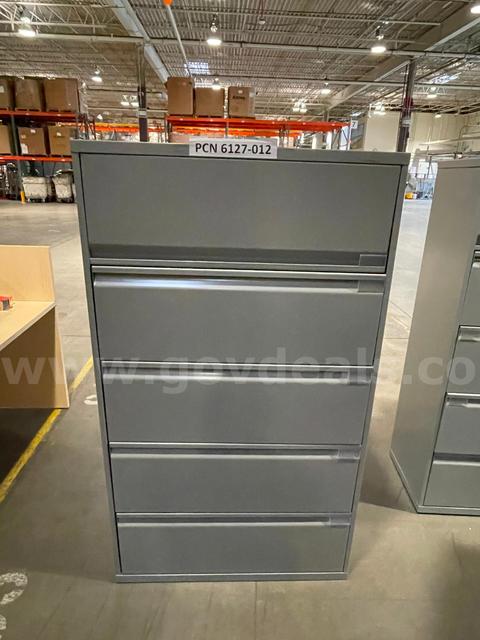 Cabinet, Filing, 5 drawers, Lateral, Metal