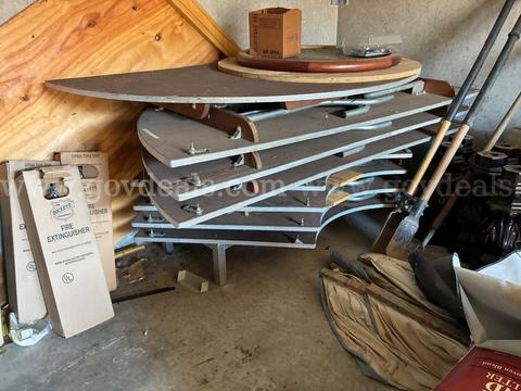 Lot of 8 folding tables