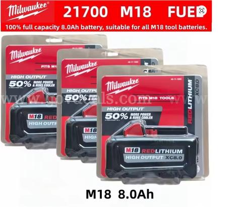 Milwaukee M18 REDLITHIUM HIGH OUTPUT XC8.0 Ah Lithium Ion Battery 48-11-1880