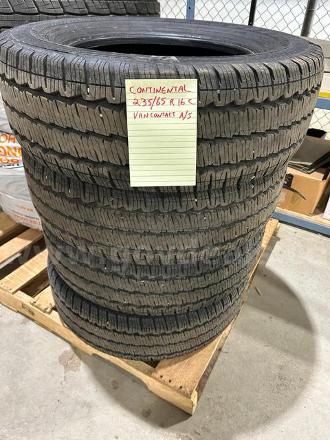 NEW - SET OF 4 CONTINENTAL TIRES 235-65 R16 C