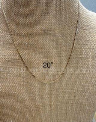 Beautiful, 20", 24k Gold, Flex Chain Necklace