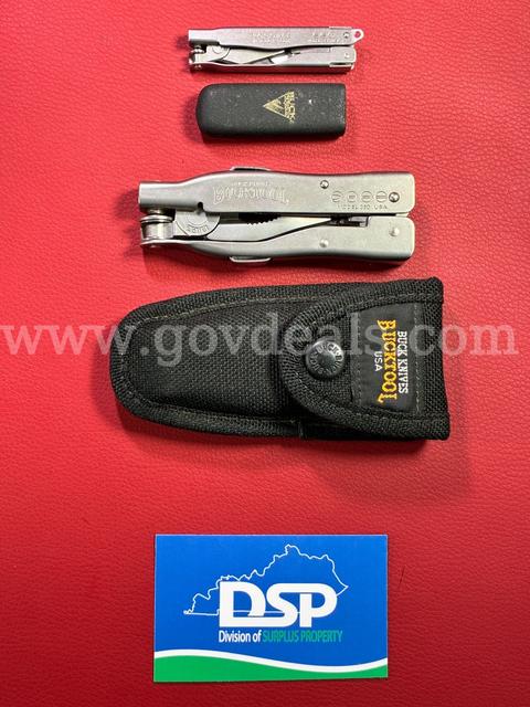 2 BuckTool Multi-Tools with Sheaths/PRE-OWNED/DS18491/98702/TSA