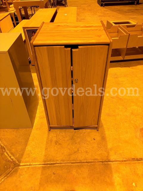 Children's Wood 2 Door Cabinet (#6) (BUY NOW $10)