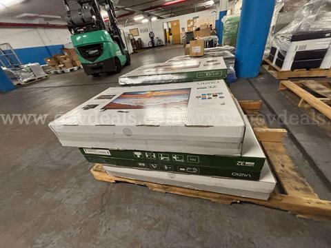 1 Pallet of Mixed Flat Screen TVs – Samsung & Vizio (6 Units) (PICK‑UP ONLY)