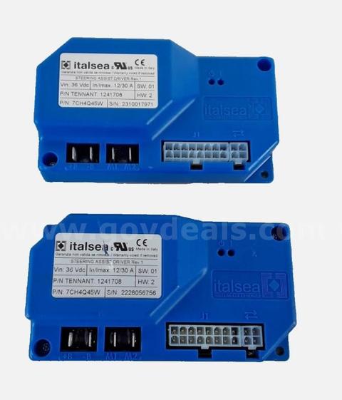 Lot of 2 - Italsea 7CH4Q45W Steering Assist Driver Control Unit Rev.1