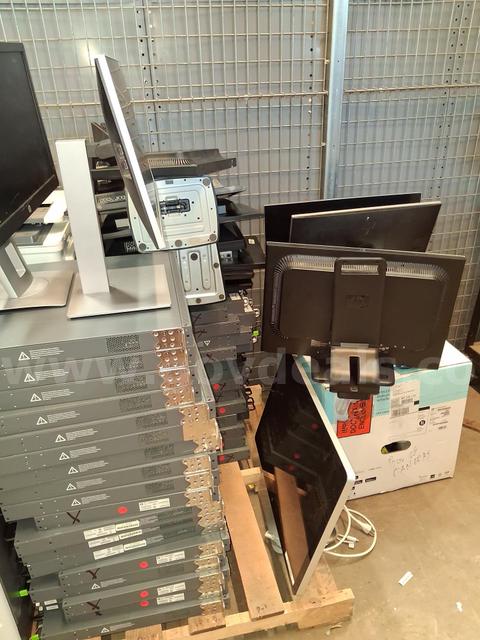 Network Switches, Monitors, PBX Media Gateways, Thermal Printers, Printers, Boxes of Accessories and more
