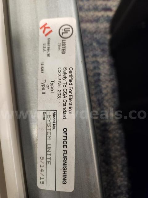 Cubicle panels, parts, electrical whips, overhead bins, etc.