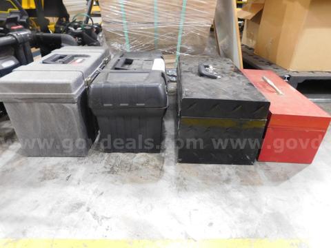 4 Toolboxes & 4 Swivel Rolling Wheel