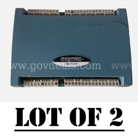 Lot of 2 - Measurement Computing USB-TEMP DAQ Data Acquisition Device 162FF1F