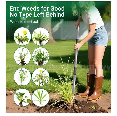 SHIPPING AVAILABLE Lot of 8 Metal Weeder，Stand Up Weed Puller Tool with Long Handle – Heavy-Duty All-Metal Weeder(2-21)