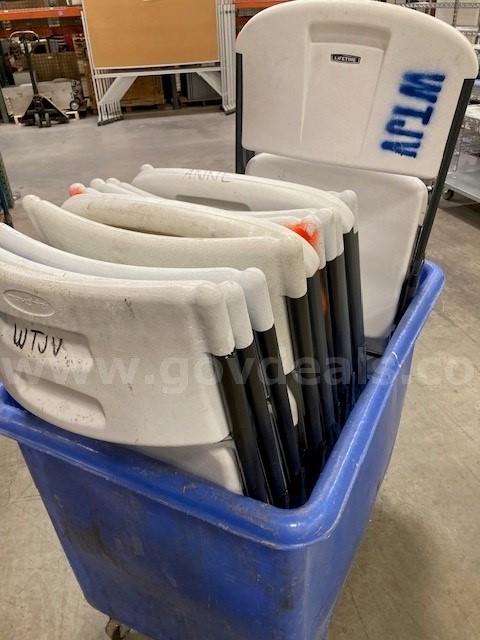 Lot of 12 folding Chairs
