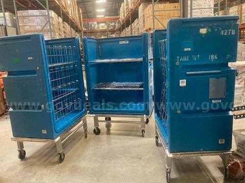 3 Stainless Steel Linen Carts