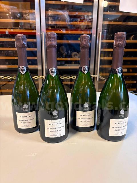 Bollinger Brut Champagne La Grande Année 2014 (4 BOTTLES)