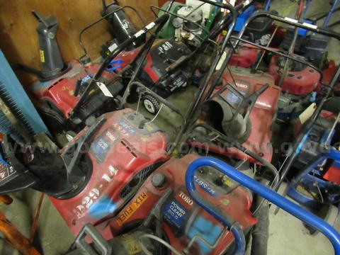 Lot of Snow Blowers
