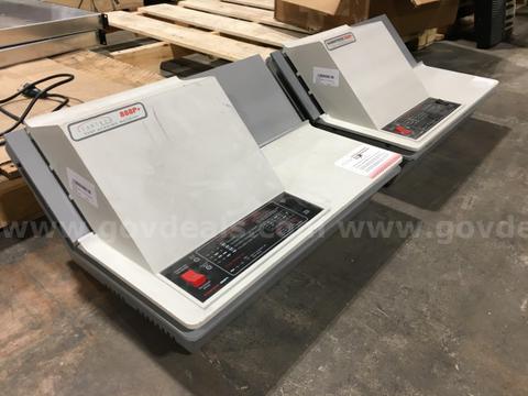 LOT OF 2 SCANTRONS  888P TEST SCORING MACHINE