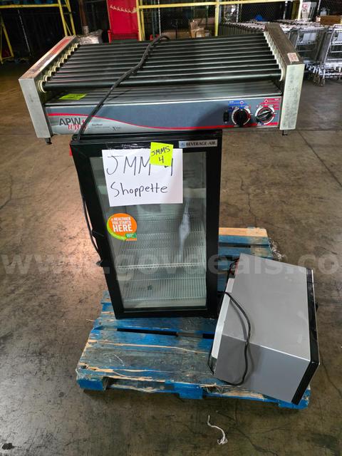 DELI FRIDGE ROLLER GRILL, MICROWAVE