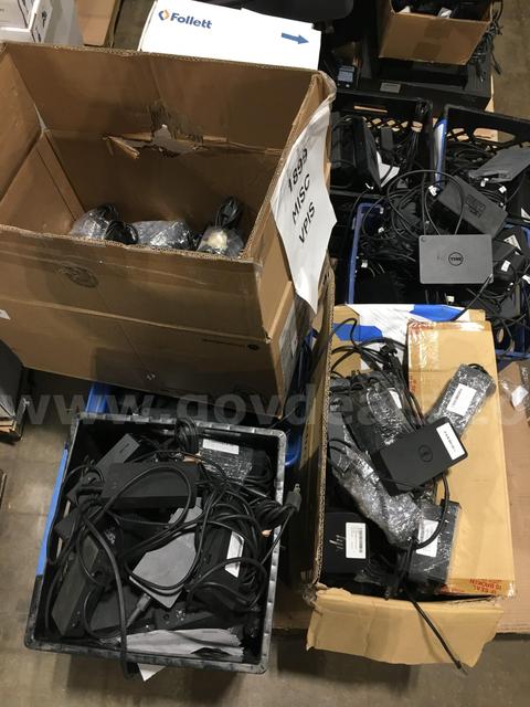 MIXED PALLET OF DOCKING STATIONS MICROSOFT/HP/DELL