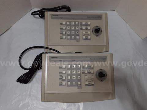 Lot of 2 - Panasonic WV-CU161C Surveillance Camera Joystick System Controller