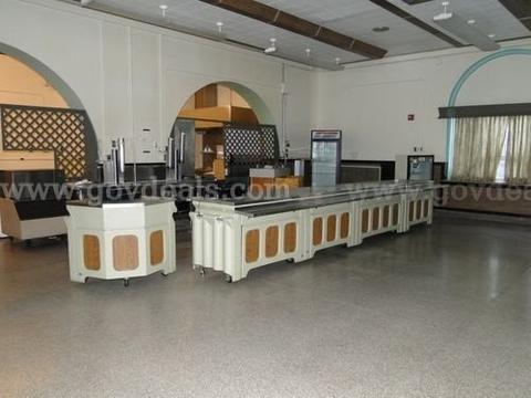 Modular Cafeteria Serving Counter System with Storage (PICK-UP ONLY)