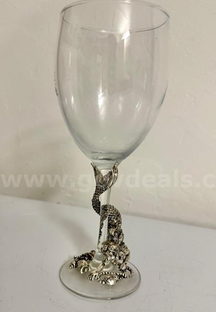 Vintage Arthur Court Designs Commemorative Mermaid Glass