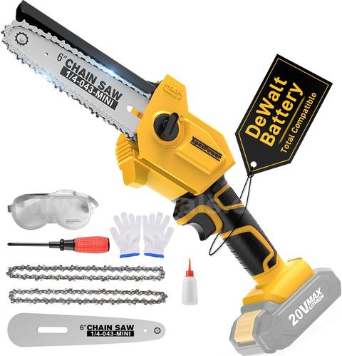 Free Shipping - NEW 20V 6" Cordless For DEWALT Mini Chainsaw with Brushless Motor and Auto Oiler
