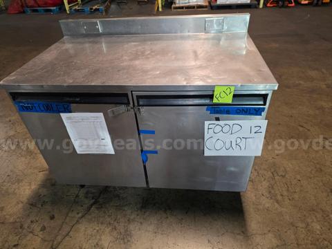 FOOD PREP TABLE/ STORAGE