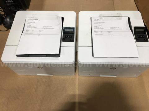 LOT OF 2 HP LaserJet Pro M404dn Monochrome Laser Printer