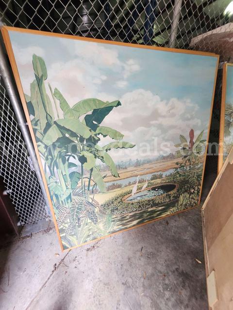 LARGE HAND PAINTED ART OF THE AREA OF CHARLESTON S