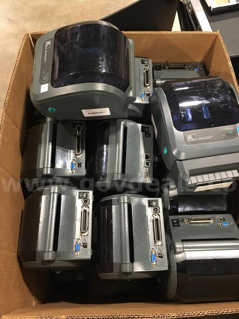 LOT OF APPROXIMATELY 15 ZEBRA GK420D LABEL PRINTERS