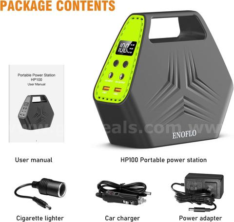 FREE SHIPPING – Portable Power Station 97Wh 26400mAh Generator AC 110V Emergency Power