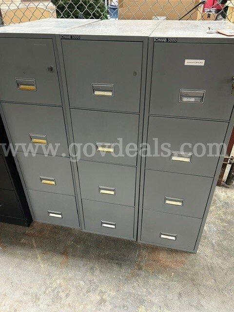 Lot of Schwab 5000 filing cabinets