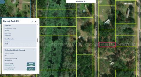 2 years of tax lien certificates at 12% for 0 Forest Park Rd,  Daleville, AL