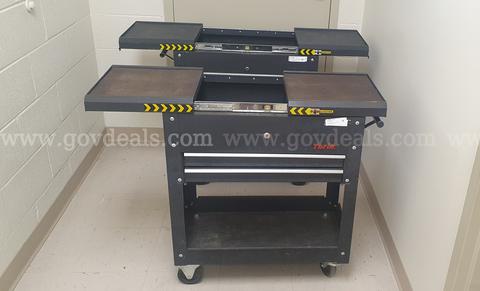 Lot of (2) TORIN, ROLLING GARAGE WORKSHOP TOOL CARTS
