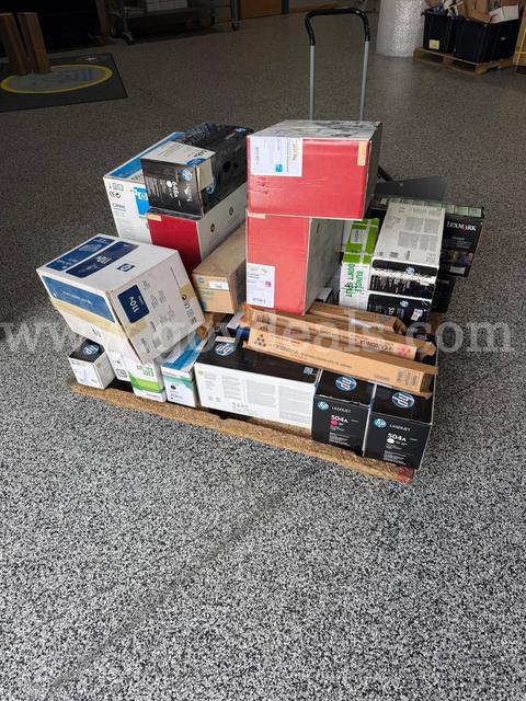 Pallet of printer ink/ toner